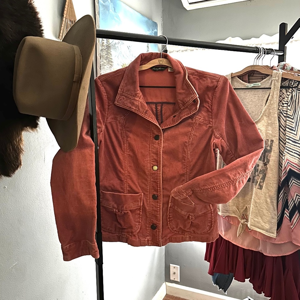 Eddie Bauer // VINTAGE // Rose Corduroy Blazer Jacket